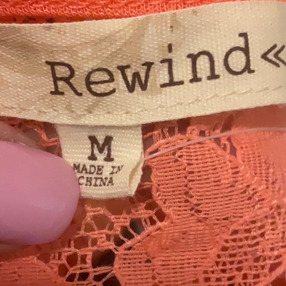 Rewind Orange Relaxed Sleeveless Tank Top - Picture 4 of 4